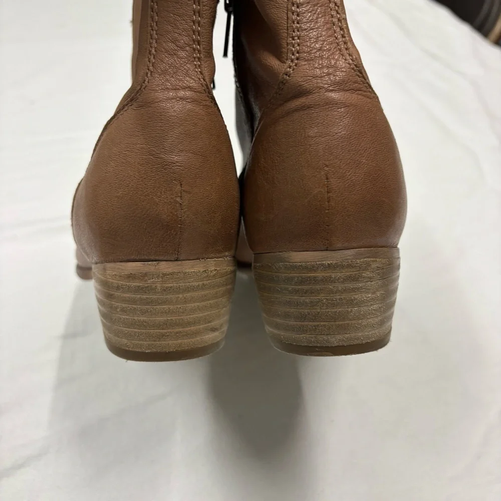 Anthropologie Seychelles Women's Lucky Pennies tan Ankle Boot sz 9